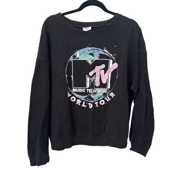 MTV World Tour Oversized Graphic Sweatshirt Juniors XXL - Picture 2 of 5